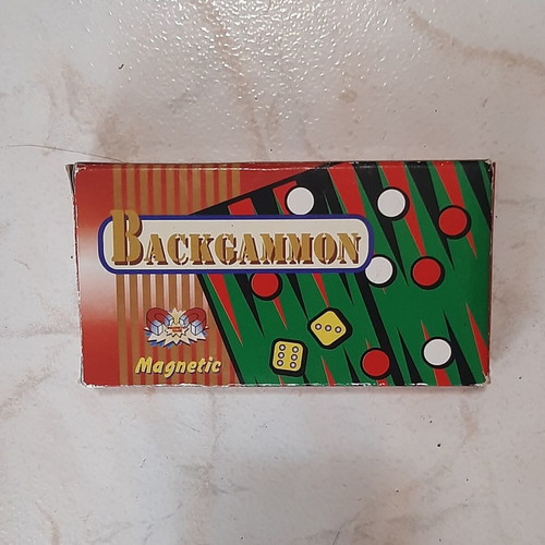 Magnetic Backgammon Travel Set '90s Like New