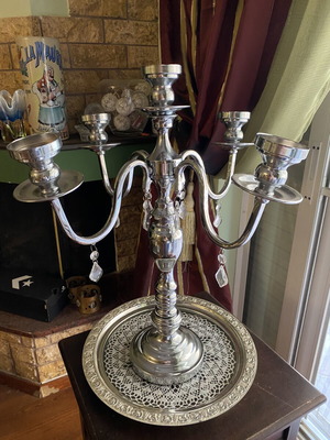 Candleholder for 5 candles vintage like new, height approx 60 cm