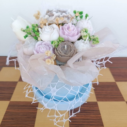 Handmade wax flower bouquet new, aromatic candles