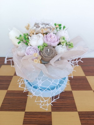 Handmade wax flower bouquet new, aromatic candles