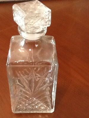 Vintage carafe 1970 with embossed decoration like new