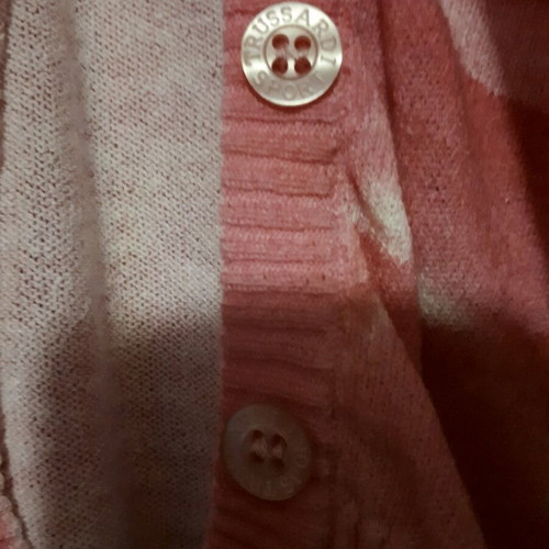 Trussardi Sport cardigan used, pink, size L