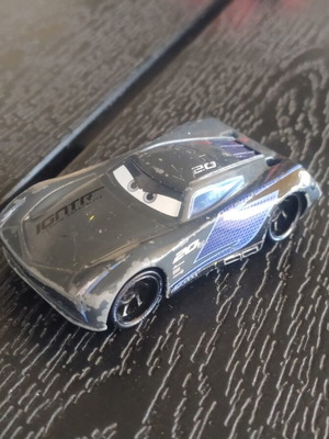 Disney Cars Jackson Storm 1:55 toy car used, missing spoiler