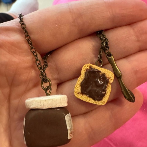 Nutella pendant necklace like new