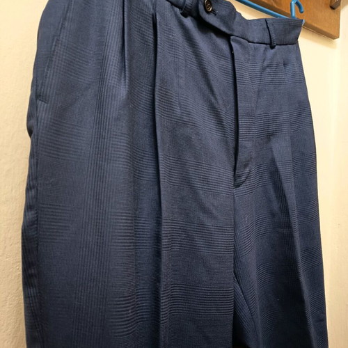 Vintage Men's Suit Germany Anzug New, Blue, Size 54