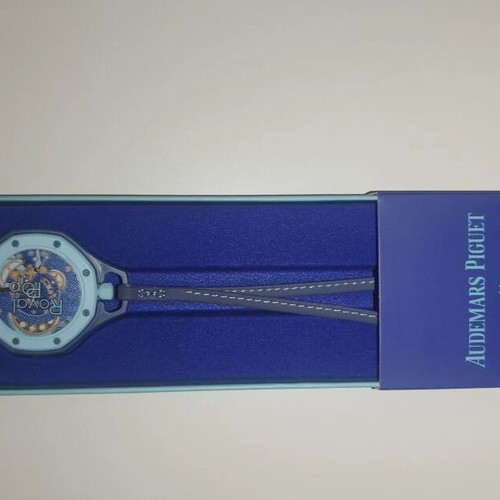Swatch x Audemars Piguet Royal Pop Lan Ba watch, blue and turquoise