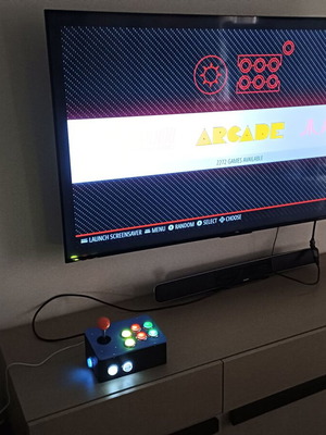Retro Arcade Console με LED κουμπιά καινούργιο