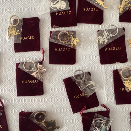 Huageo keychains new, pack of 19, ideal for gifts or christening favors