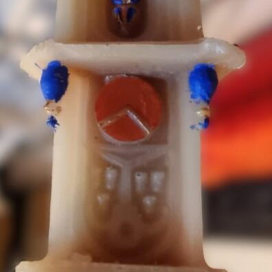 Decorative candle miniature Westertoren Netherlands like new