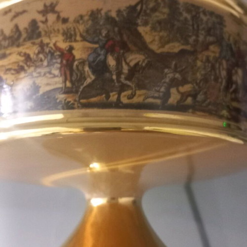 Porcelain cup like new, Italian with gold coating