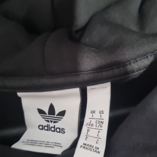 Adidas hoodie cotton black size L new