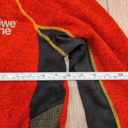 Lowe Alpine technical fleece jacket size M like new, red and orange