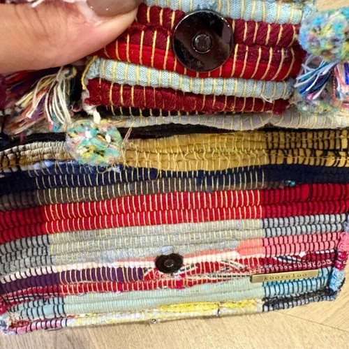 Kooreloo bag like new, colorful with long chain 25cm