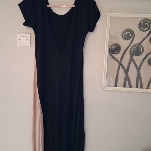 Petit Boutik elastic dress S/M like new, black and beige