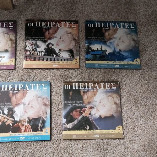 The Pirates DVD like new, collection of 5 out of 6