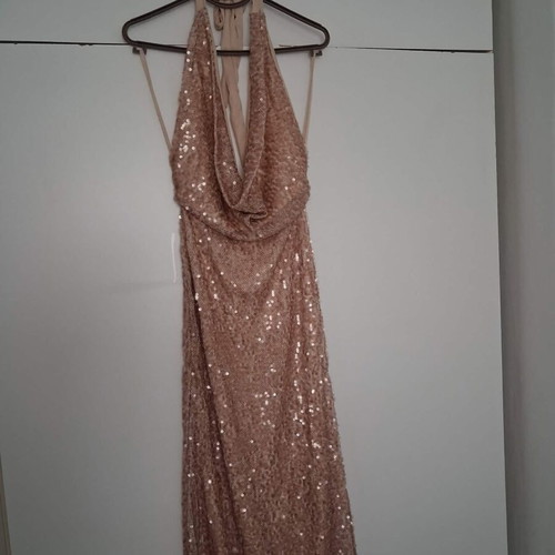 Official rose gold dress with sequins, like new, one size