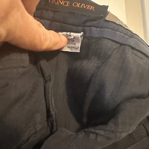 Prince Oliver pants used, black cotton, size 54