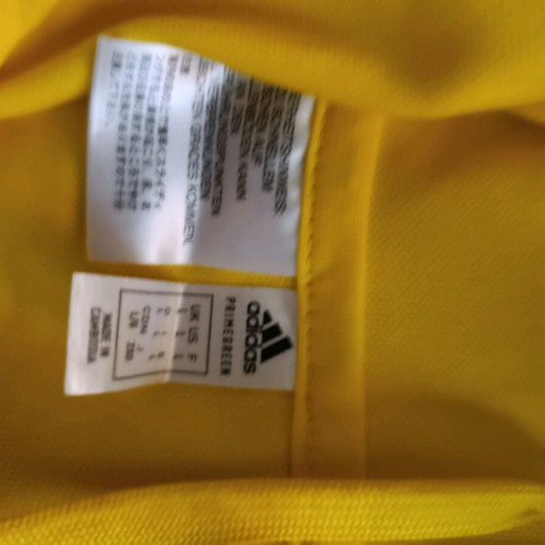 Adidas Aeroready hoodie with pockets new, unused, size L, yellow-white