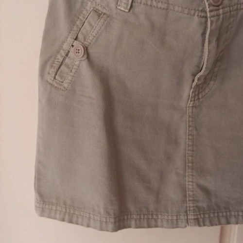 Denim mini skirt TEX size M 38 beige like new