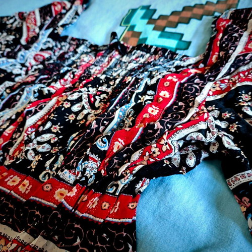 Benissimo dress used with boho/ethnic patterns, size M