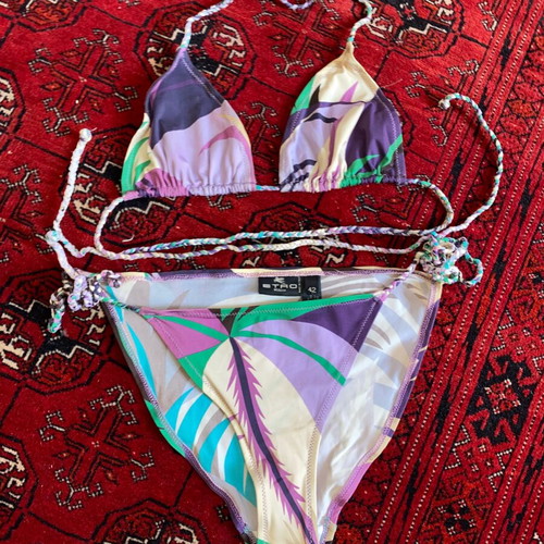 Etro Microscopic Bikini like new, multicolor, Italian luxury