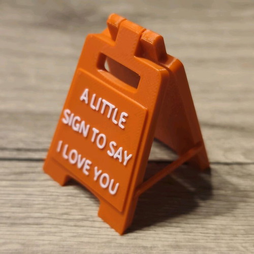 3D Printed Sign New With Personalized Message