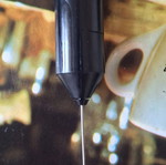 Latte mixer, battery operated