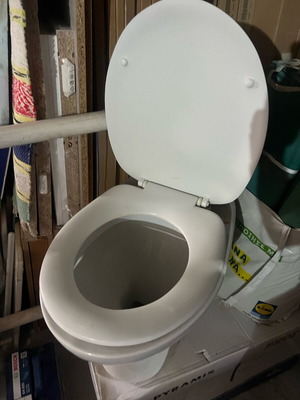 Toilet bowl used in good condition