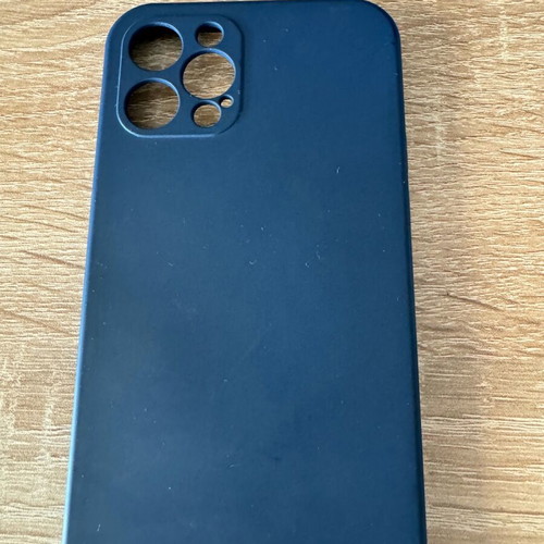 iPhone12Pro case blue with matte texture like new