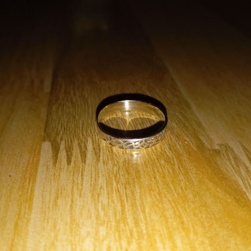 Silver carved ring 925, size 58