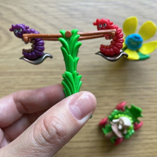 Kinder surprise forest animals figures used, set of 3 pieces