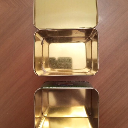 Loumidis Papagalos vintage metal coffee tins collection, 4 pcs