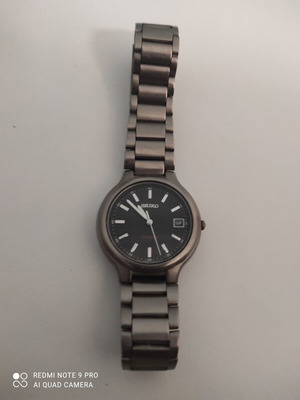 Seiko Vintage 1997 Quartz 7N42-8100 Titanium αντρικό ρολόι μεταχειρισμένο