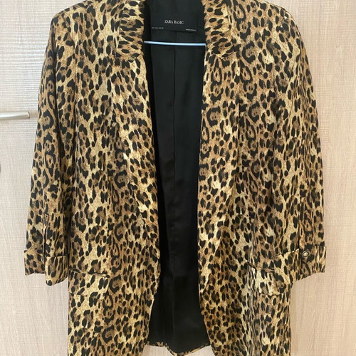 Zara Basic leopard jacket like new