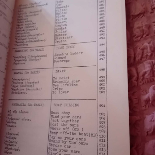 Book Nautical English Terminology used, 1957 edition