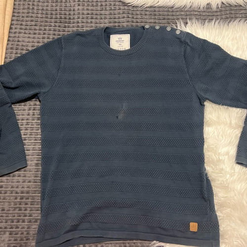 Kronstadt shirt used 100% cotton size XXL gray blue