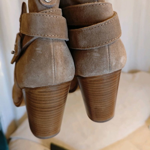 Rag & Bone Harrow suede ankle boots tan beige like new