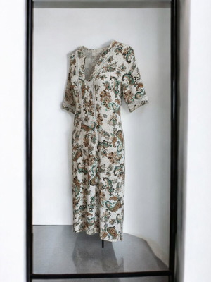 Long Boho Dress Medium like new, multicolored