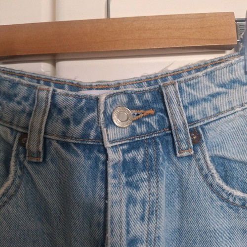 ZARA high-waisted straight jeans 36 like new, blue