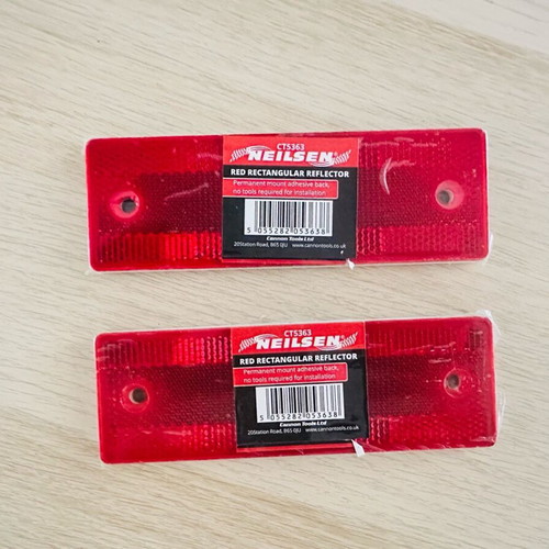 Reflectors with stickers for trailer luggage rack new unused