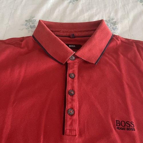 Hugo Boss Polo Shirt like new, red, size L