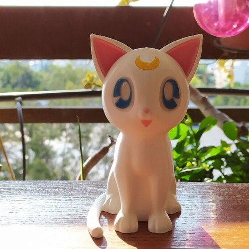 Sailor Moon Luna and Artemis Cats Set 3D Printed Figure 12 cm New