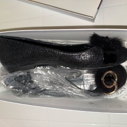 Gianna Kazakou black ballerinas size 38 like new
