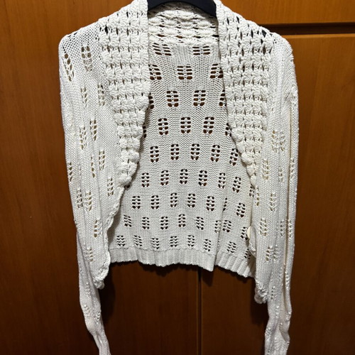 Knitted cardigan A.L.E. like new, 100% cotton, beige, one size