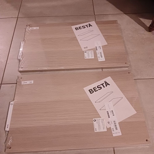 IKEA BESTÅ shelves new, white oak effect, set of 2