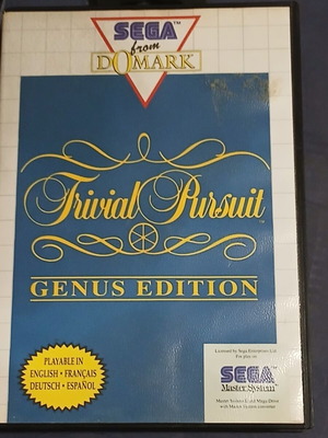 Trivial Pursuit Genus Edition Sega Master System used, complete with manual