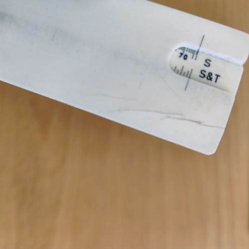Logarithmic slide rule with case