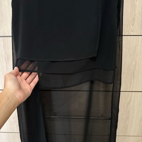 Bershka skirt long back with transparency short front like new, size 36