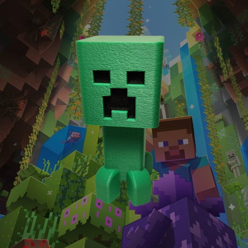 Minecraft Creeper τρισδιάστατη εκτύπωση καινούργια, ύψος 12 εκατοστά