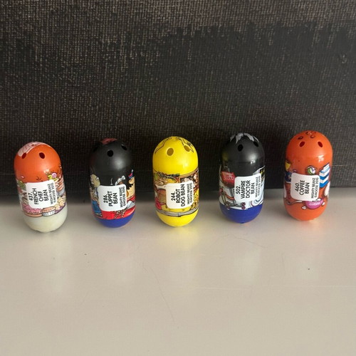 Mighty Beanz collectible set with weird monster characters, like new